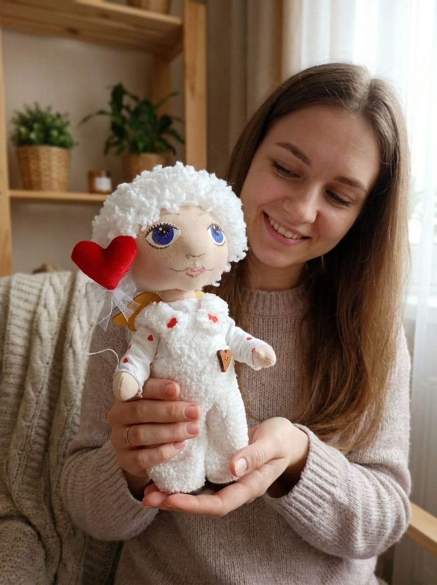 Ангел мягкая игрушка ручная работа - дополнительное фото 10, дополнительное фото 10